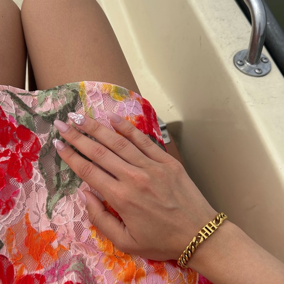 For love and lemons pink and green floral print dress - Picture 6 of 8